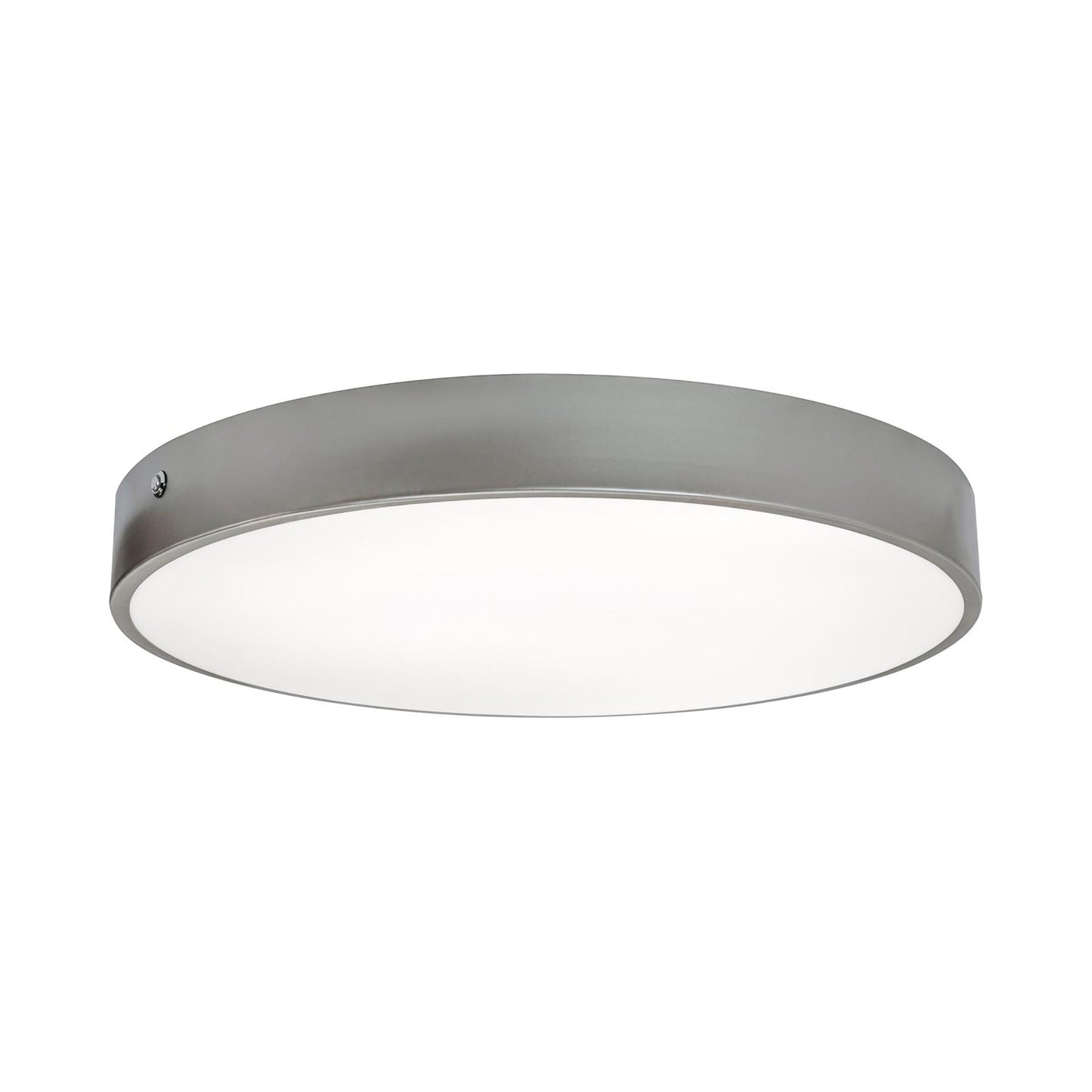 Bailey LED Flush Mount Ceiling Light in Satin Nickel (19-Inch).