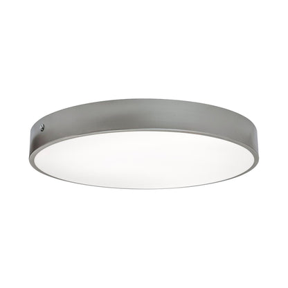 Bailey LED Flush Mount Ceiling Light in Satin Nickel (19-Inch).