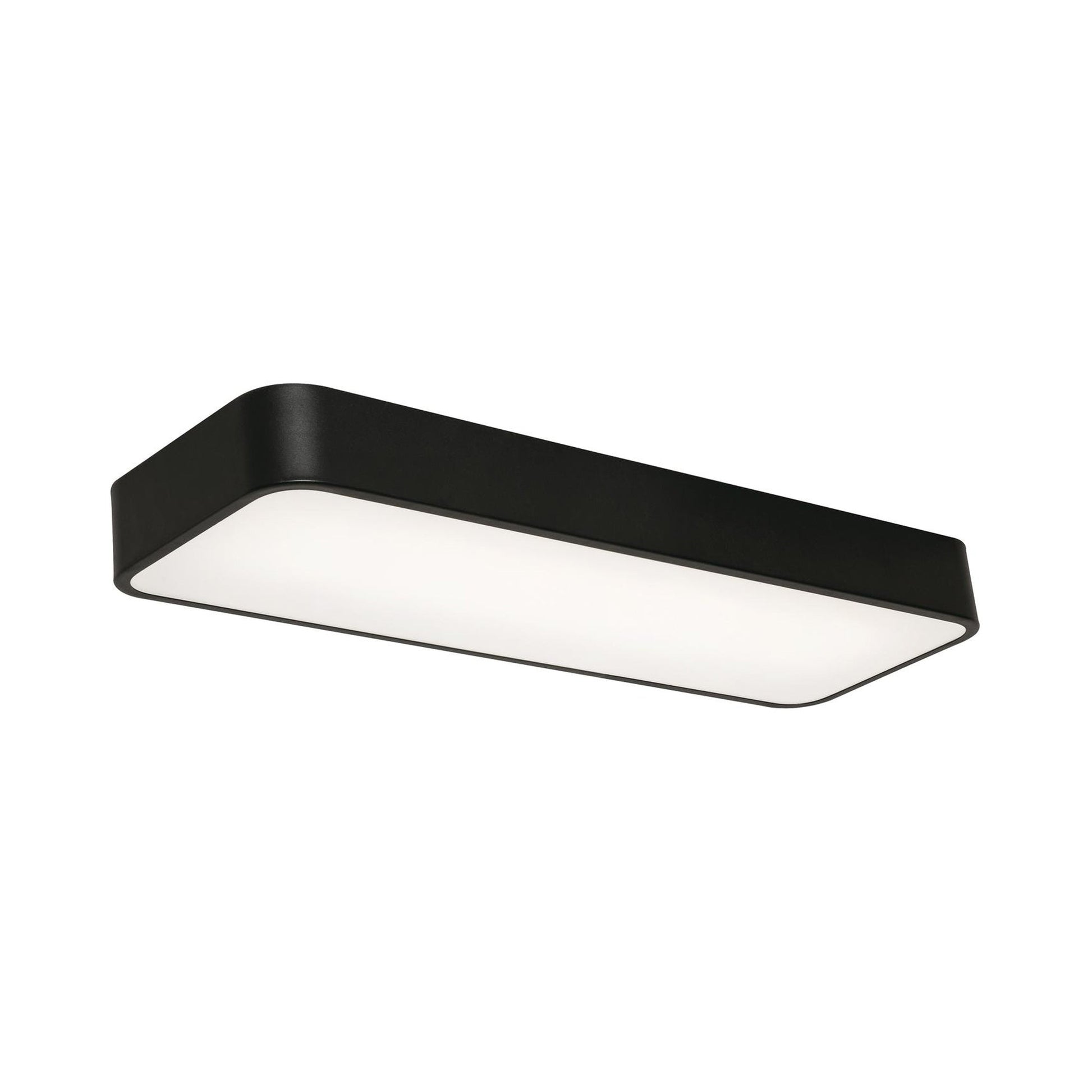 Bailey Linear LED Flush Mount Ceiling Light in Black (23.75-Inch).