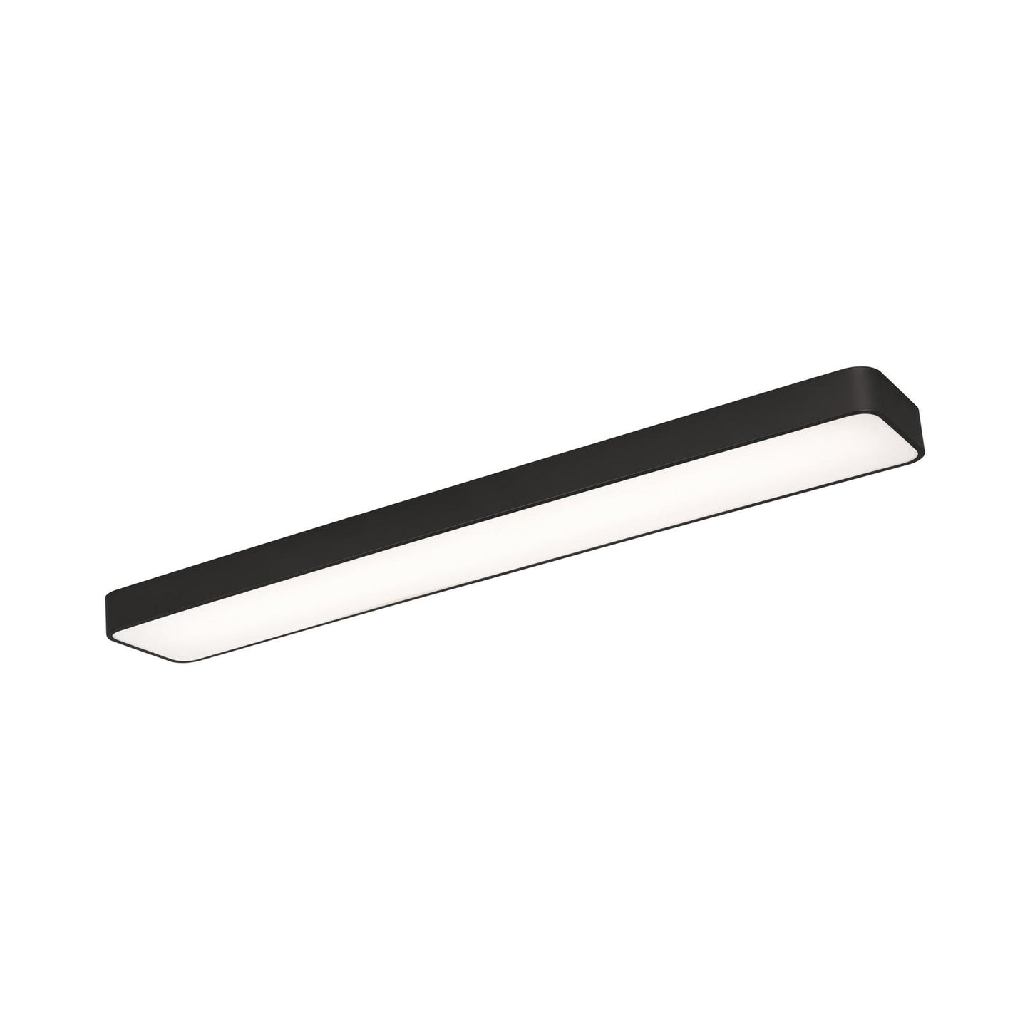 Bailey Linear LED Flush Mount Ceiling Light in Black (45.5-Inch).