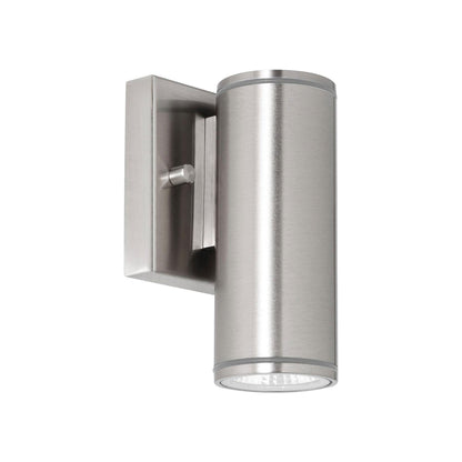 Beverly Outdoor LED Wall Light in Satin Nickel (Small).