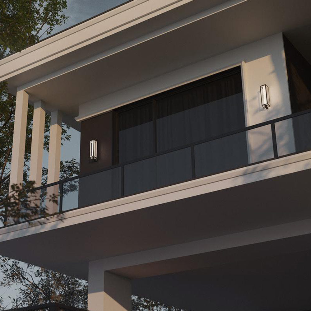 Blake Outdoor LED Wall Light in Outside Area.