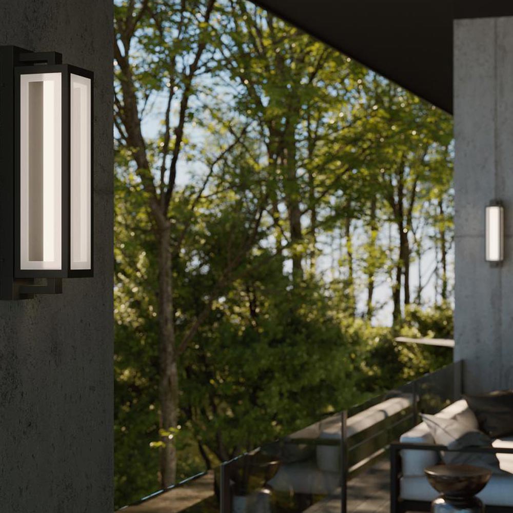 Blake Outdoor LED Wall Light in Outside Area.