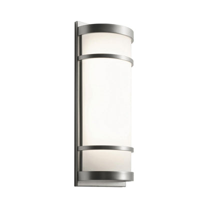 Brio LED Wall Light in Satin Nickel.