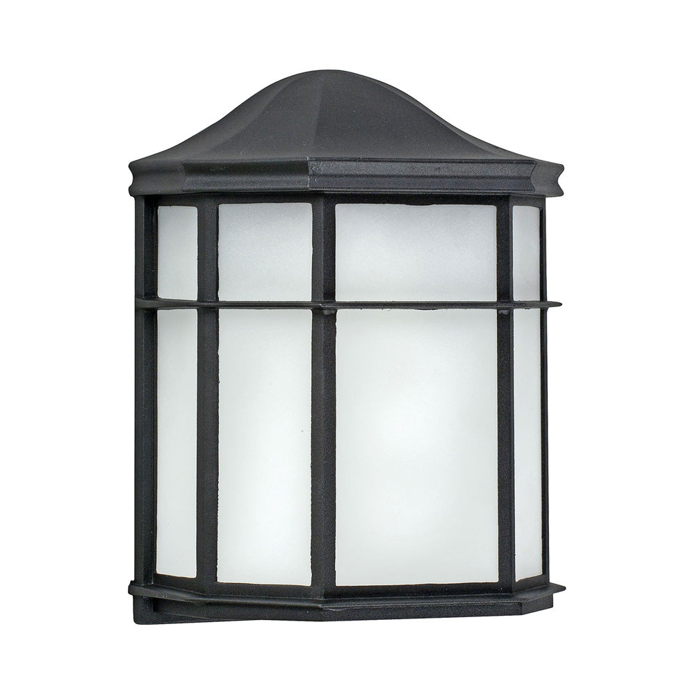 Bristol Outdoor LED Wall Light in Black (No Features).