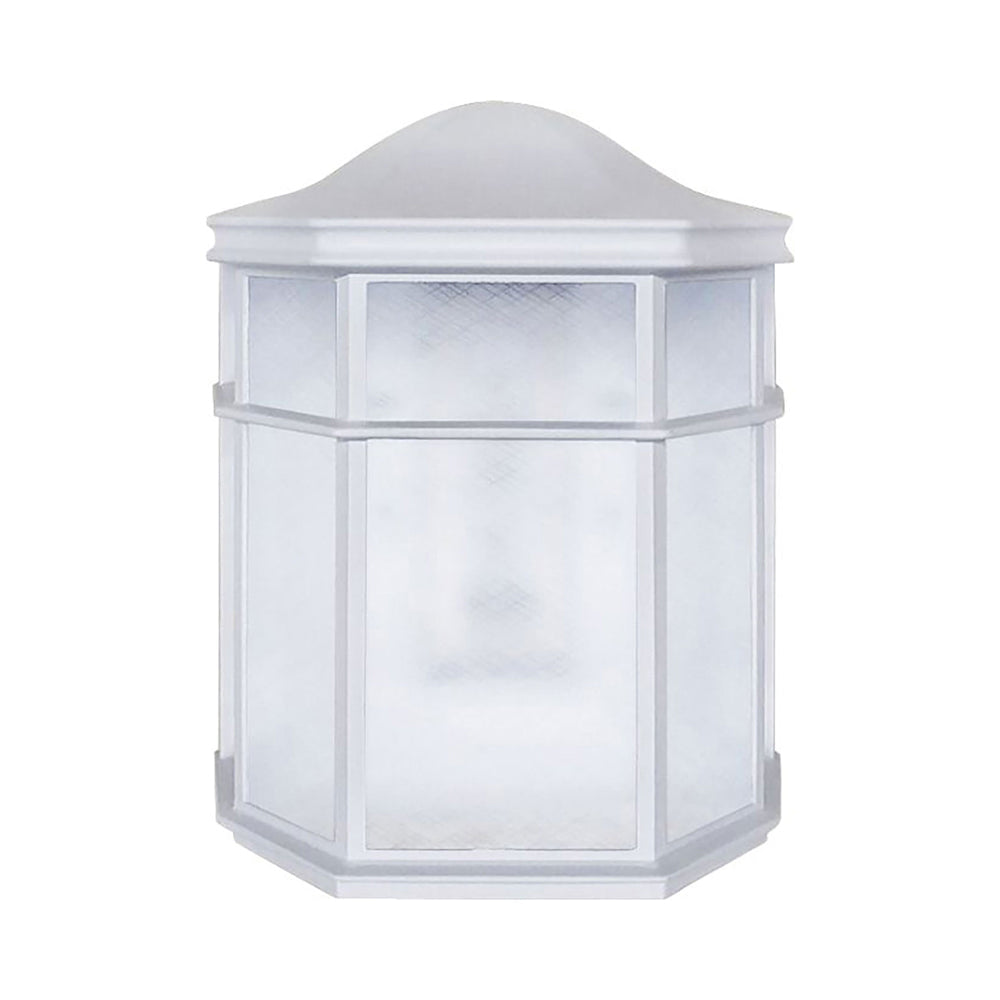 Bristol Outdoor LED Wall Light in White (No Features).