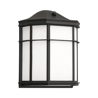 Bristol Outdoor LED Wall Light in Black (Photo Cell).