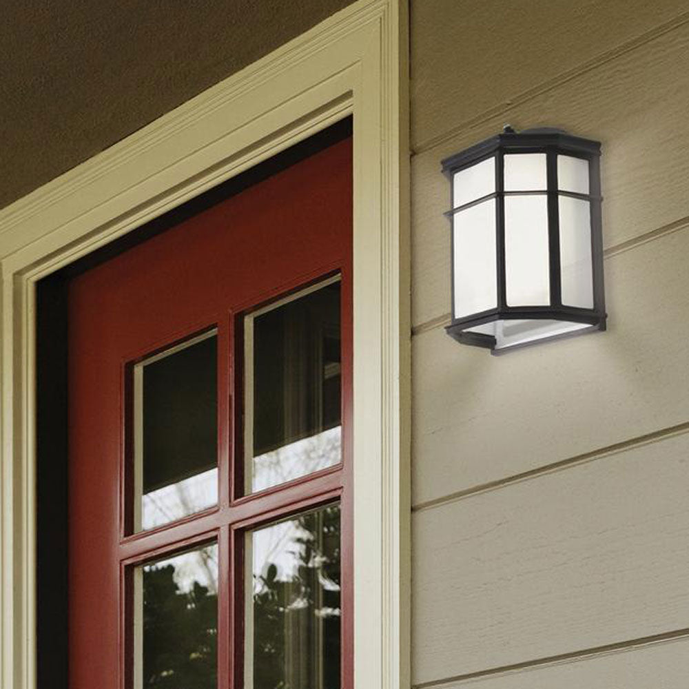 Bristol Outdoor LED Wall Light in Outside Area.