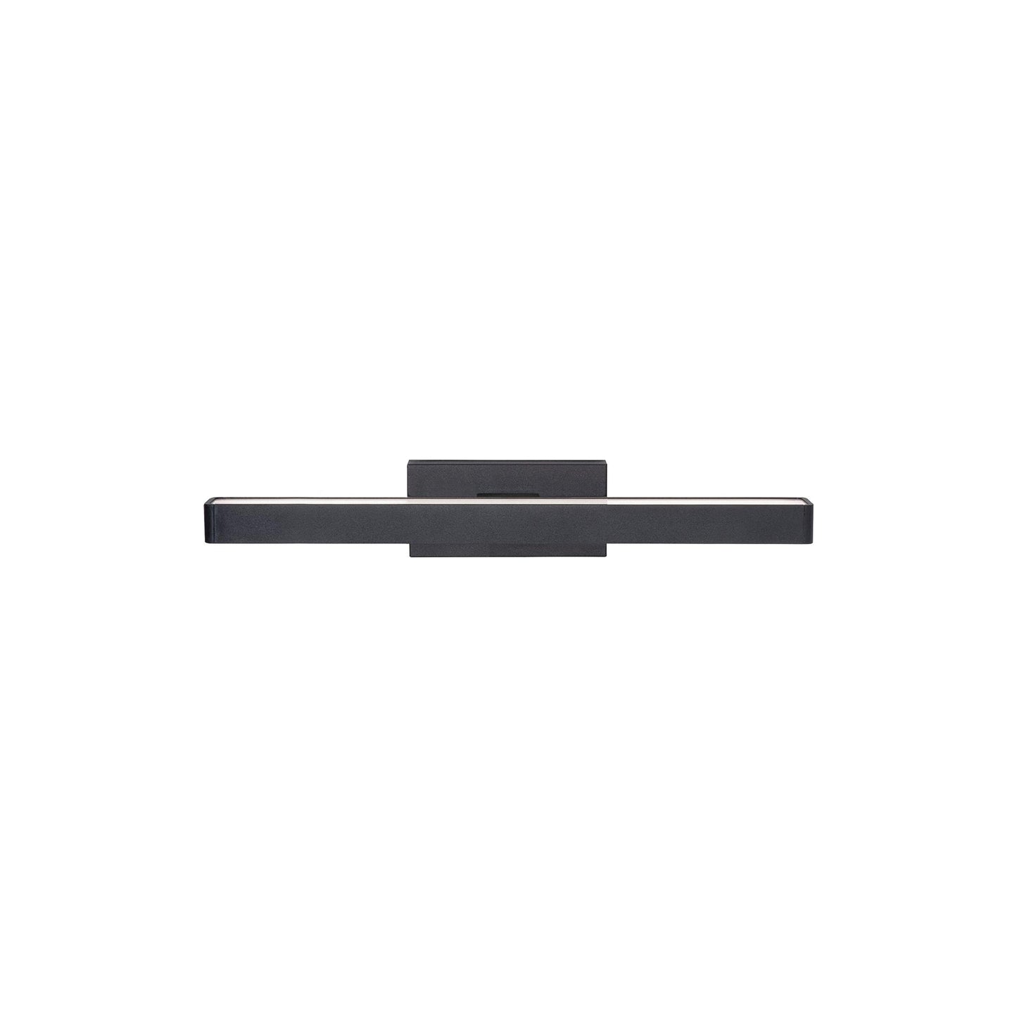 Brock LED Vanity Wall Light in Black (Small).