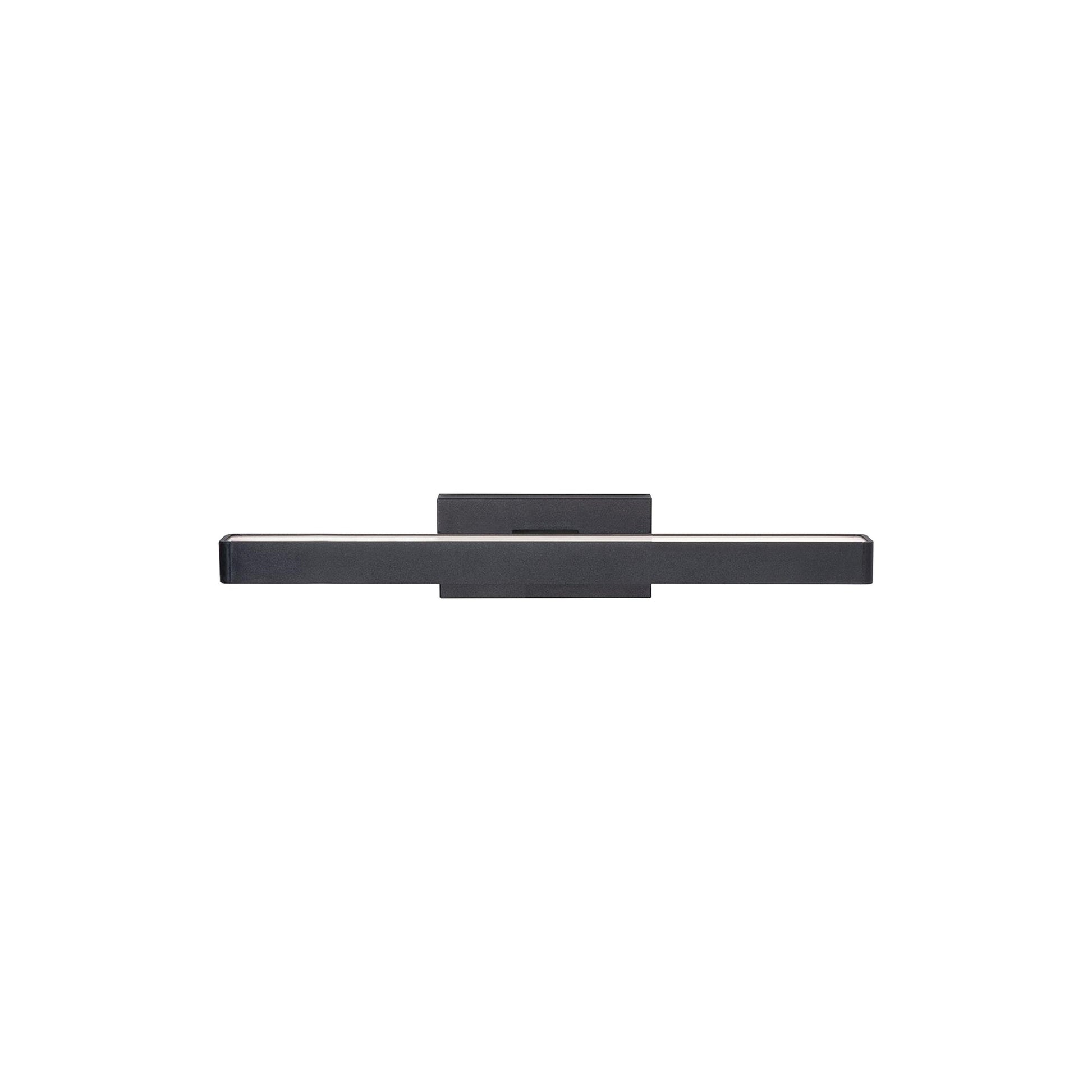 Brock LED Vanity Wall Light in Black (Small).