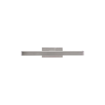 Brock LED Vanity Wall Light in Satin Nickel (Small).