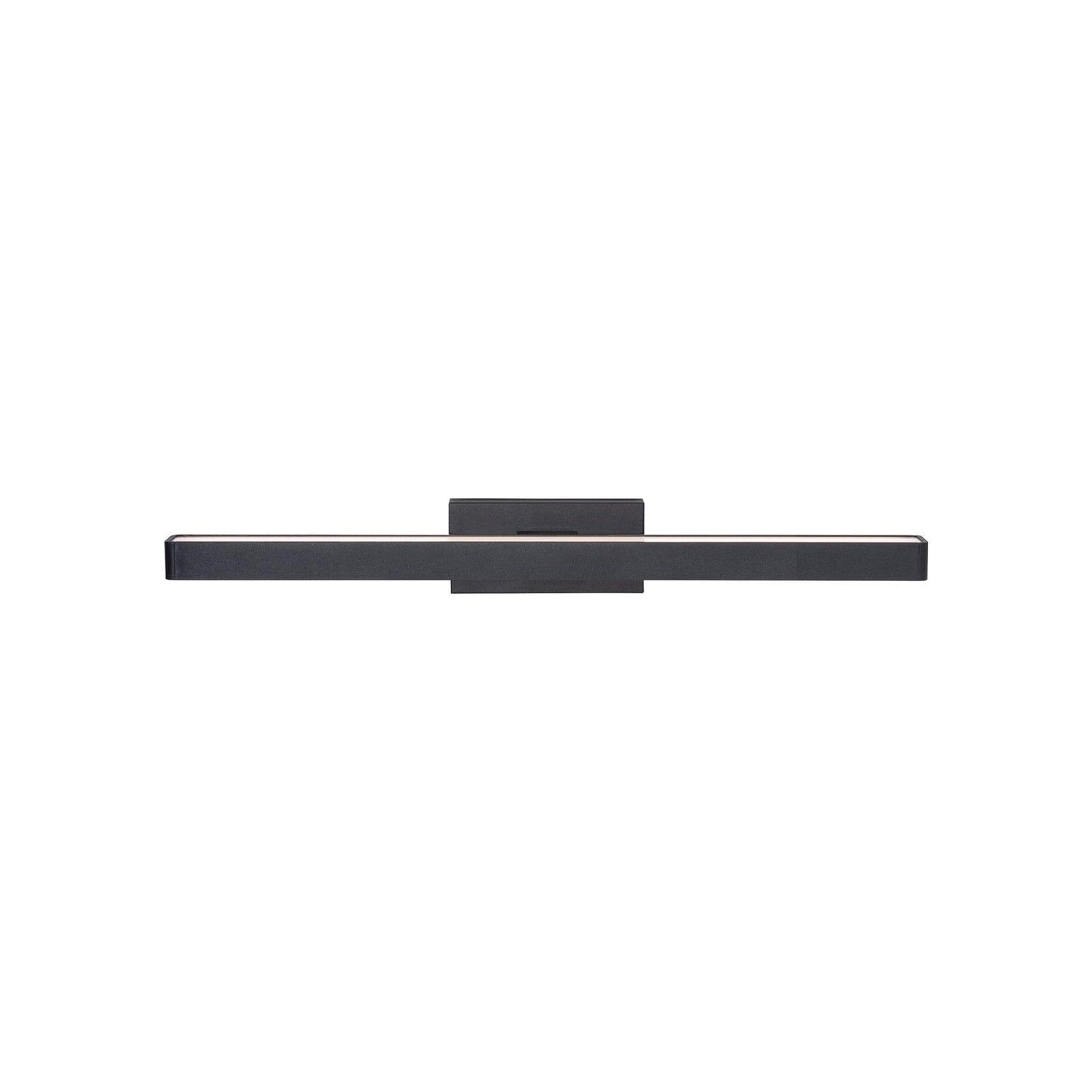 Brock LED Vanity Wall Light in Black (Medium).