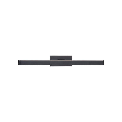 Brock LED Vanity Wall Light in Black (Medium).