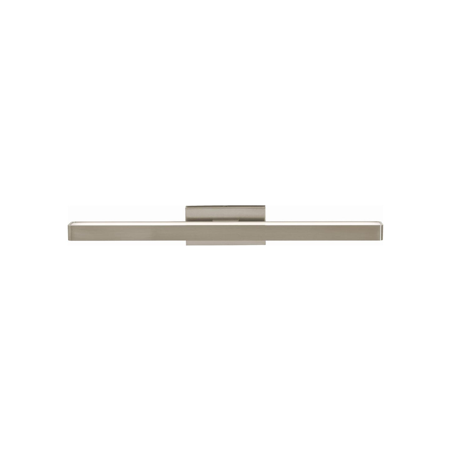 Brock LED Vanity Wall Light in Satin Nickel (Medium).