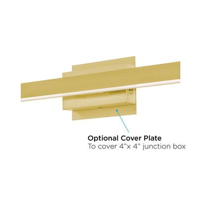 Brock LED Vanity Wall Light in Detail.