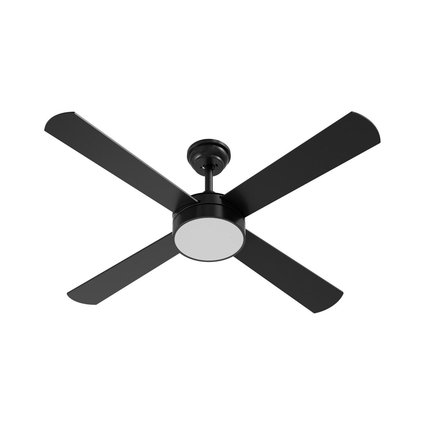 Bryant LED Ceiling Fan in Black/Dark Walnut.