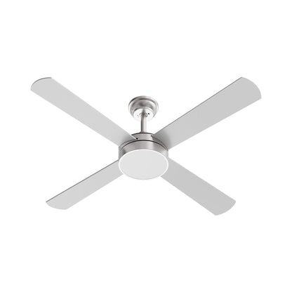 Bryant LED Ceiling Fan in Silver/Walnut.