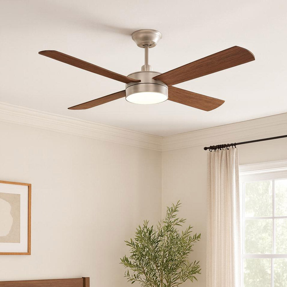 Bryant LED Ceiling Fan in bedroom.