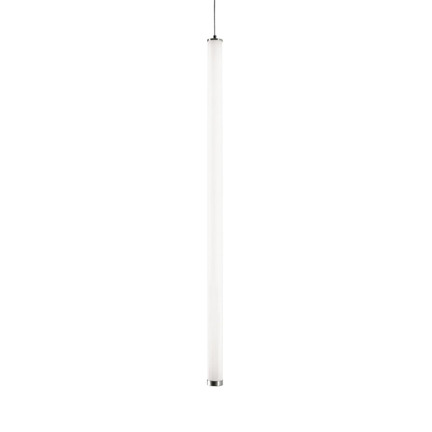 Caden LED Pendant Light in Satin Nickel (48-Inch).