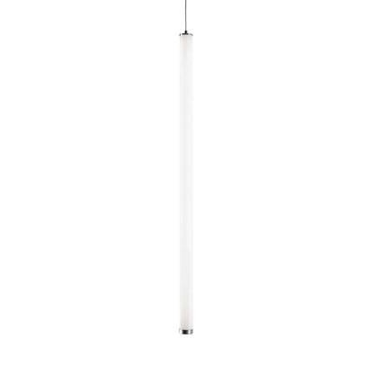 Caden LED Pendant Light in Satin Nickel (48-Inch).