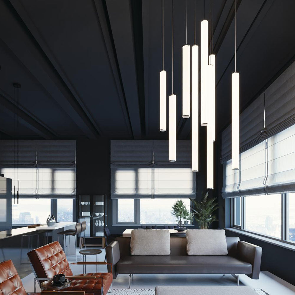 Caden LED Pendant Light in living room.