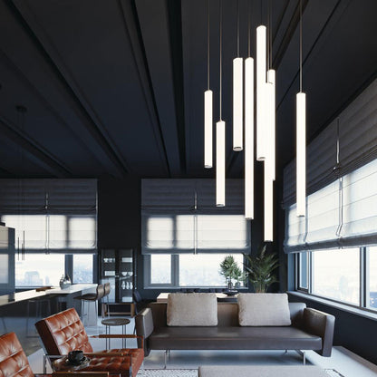 Caden LED Pendant Light in living room.