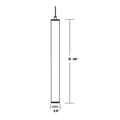 Caden LED Pendant Light - line drawing.
