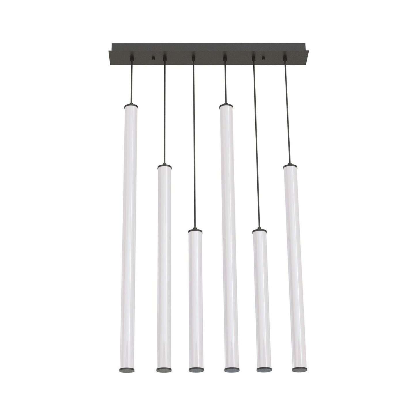 Caden Linear LED Pendant Light in Black.