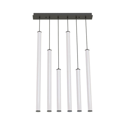 Caden Linear LED Pendant Light in Black.