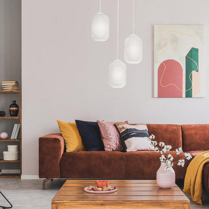 Callie Round Pendant Light in living room.