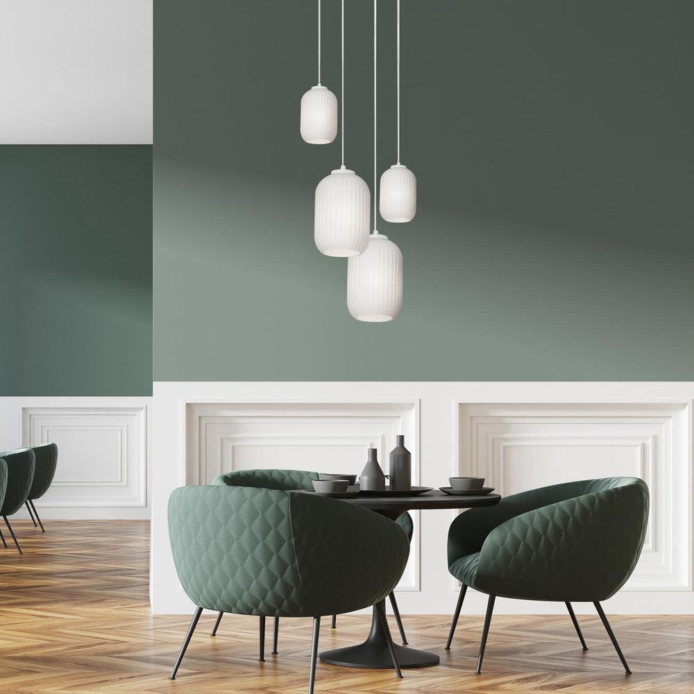 Callie Round Pendant Light in living room.