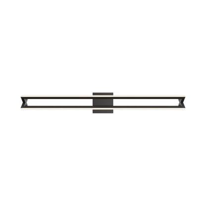 Cass LED Bath Vanity Light in Black (36-Inch).