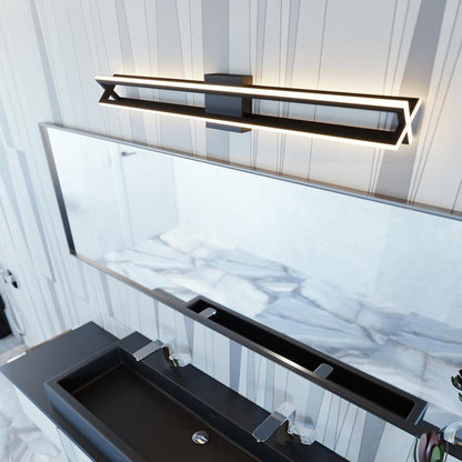Cass LED Bath Vanity Light in bathroom.