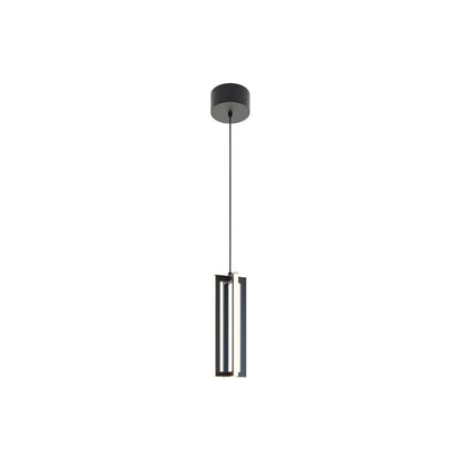Cass LED Pendant Light in Black (12-Inch).