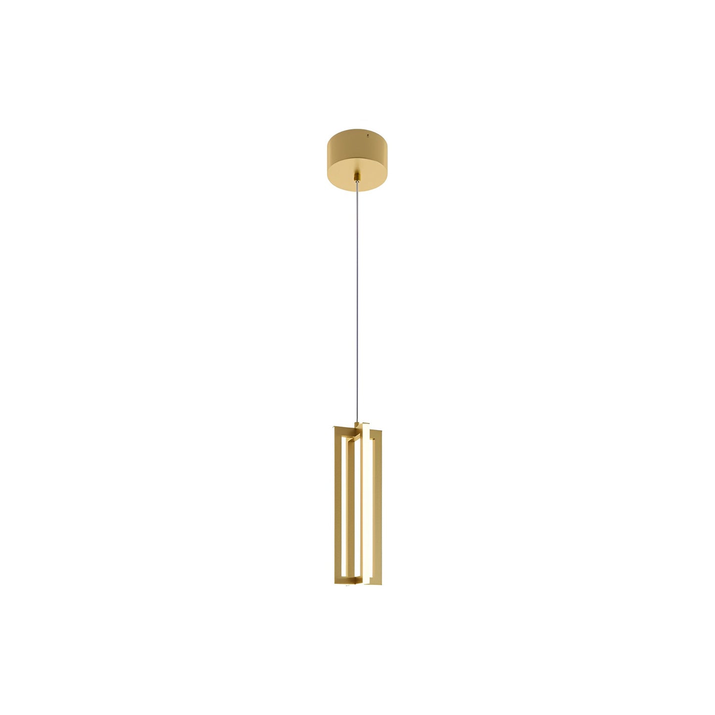Cass LED Pendant Light in Gold (12-Inch).