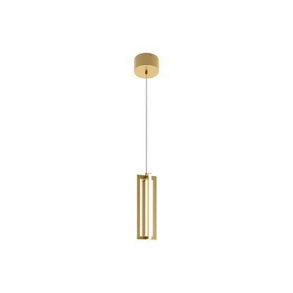Cass LED Pendant Light in Gold (12-Inch).