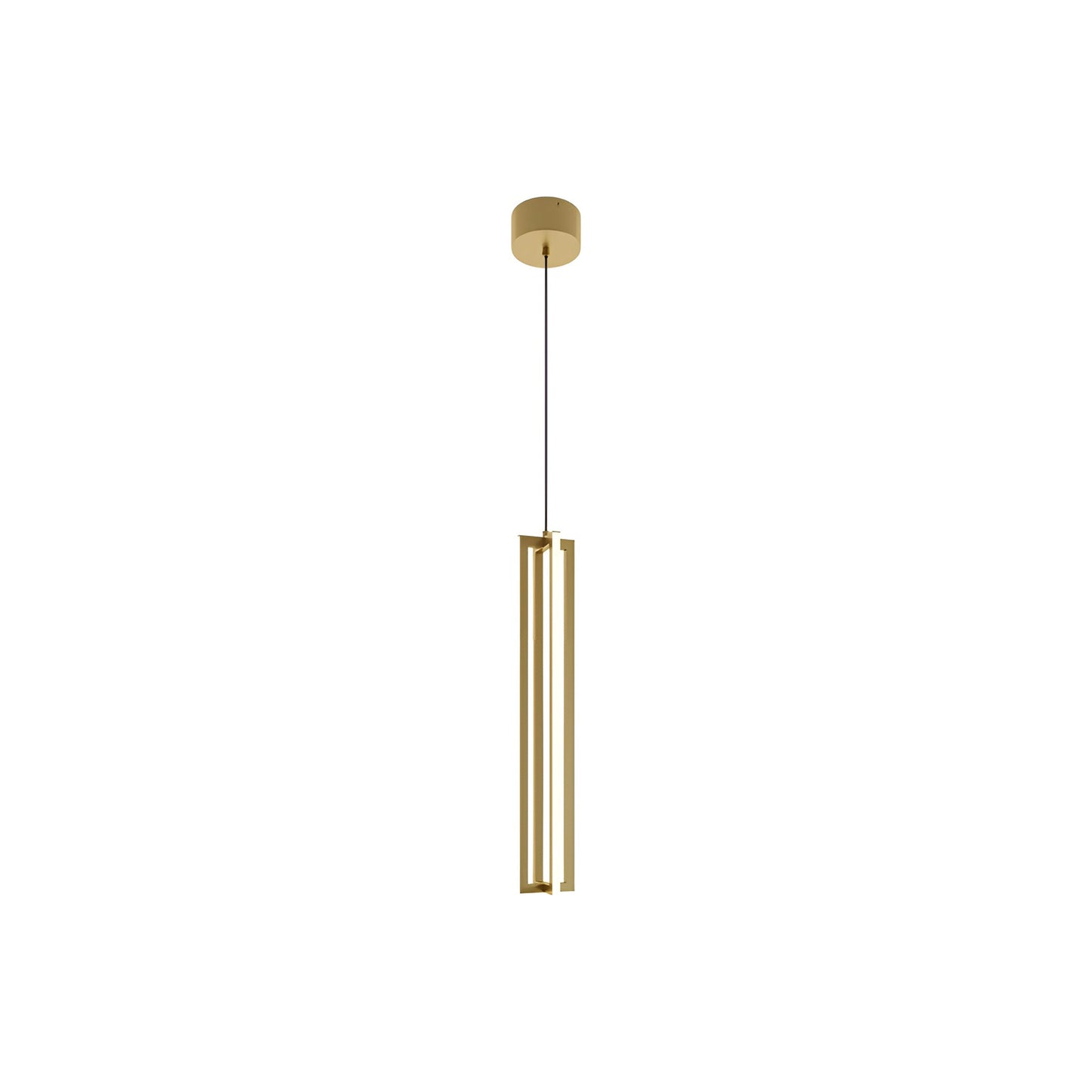 Cass LED Pendant Light in Gold (24-Inch).