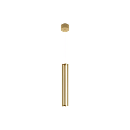 Cass LED Pendant Light in Gold (24-Inch).
