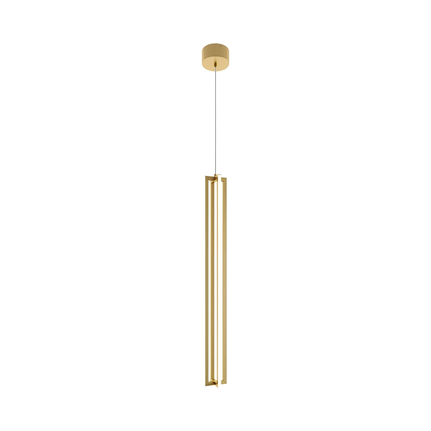 Cass LED Pendant Light in Gold (36-Inch).