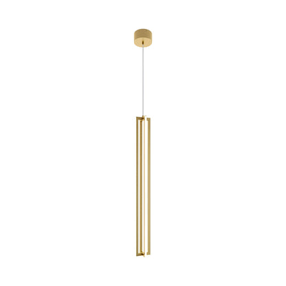 Cass LED Pendant Light in Gold (36-Inch).