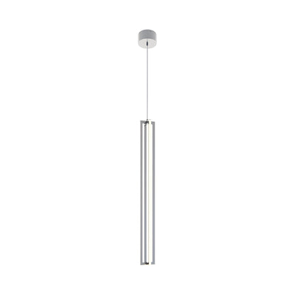 Cass LED Pendant Light in Satin Nickel (36-Inch).
