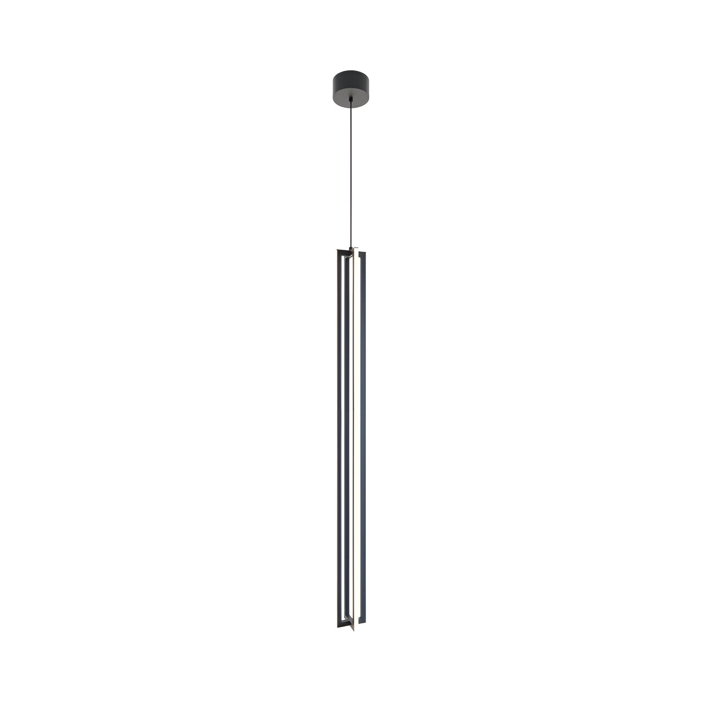Cass LED Pendant Light in Black (48-Inch).