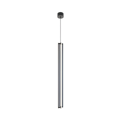 Cass LED Pendant Light in Black (48-Inch).