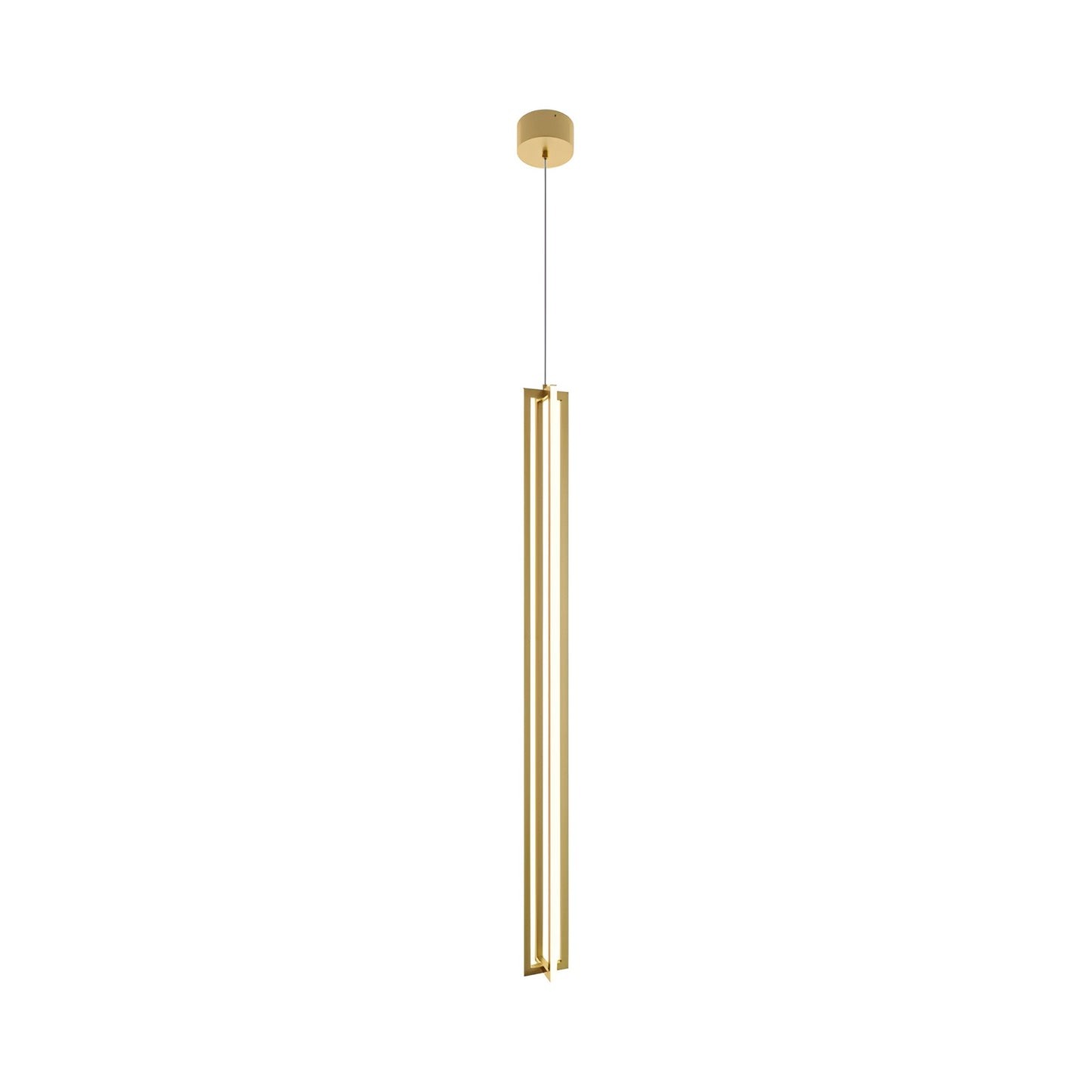 Cass LED Pendant Light in Gold (48-Inch).