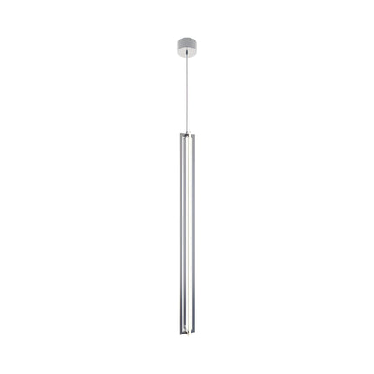 Cass LED Pendant Light in Satin Nickel (48-Inch).