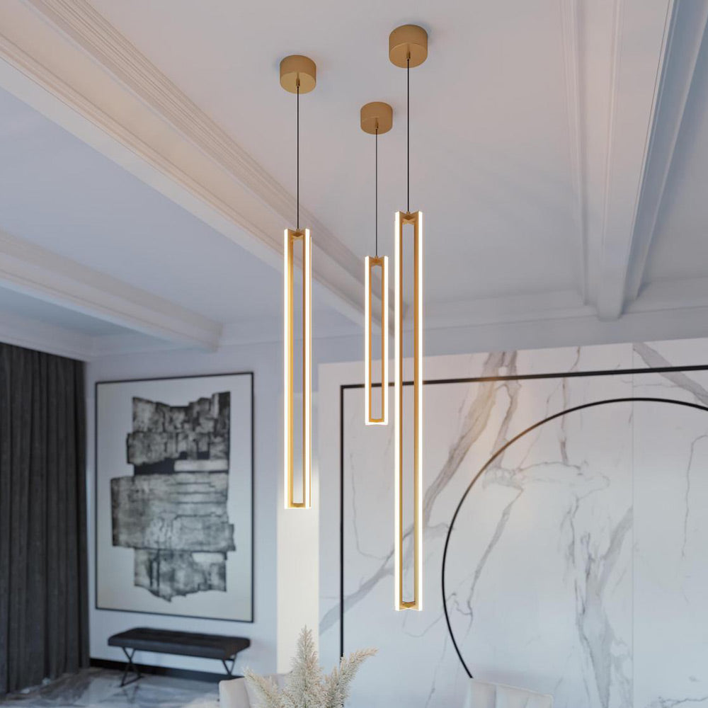 Cass LED Pendant Light in living room.