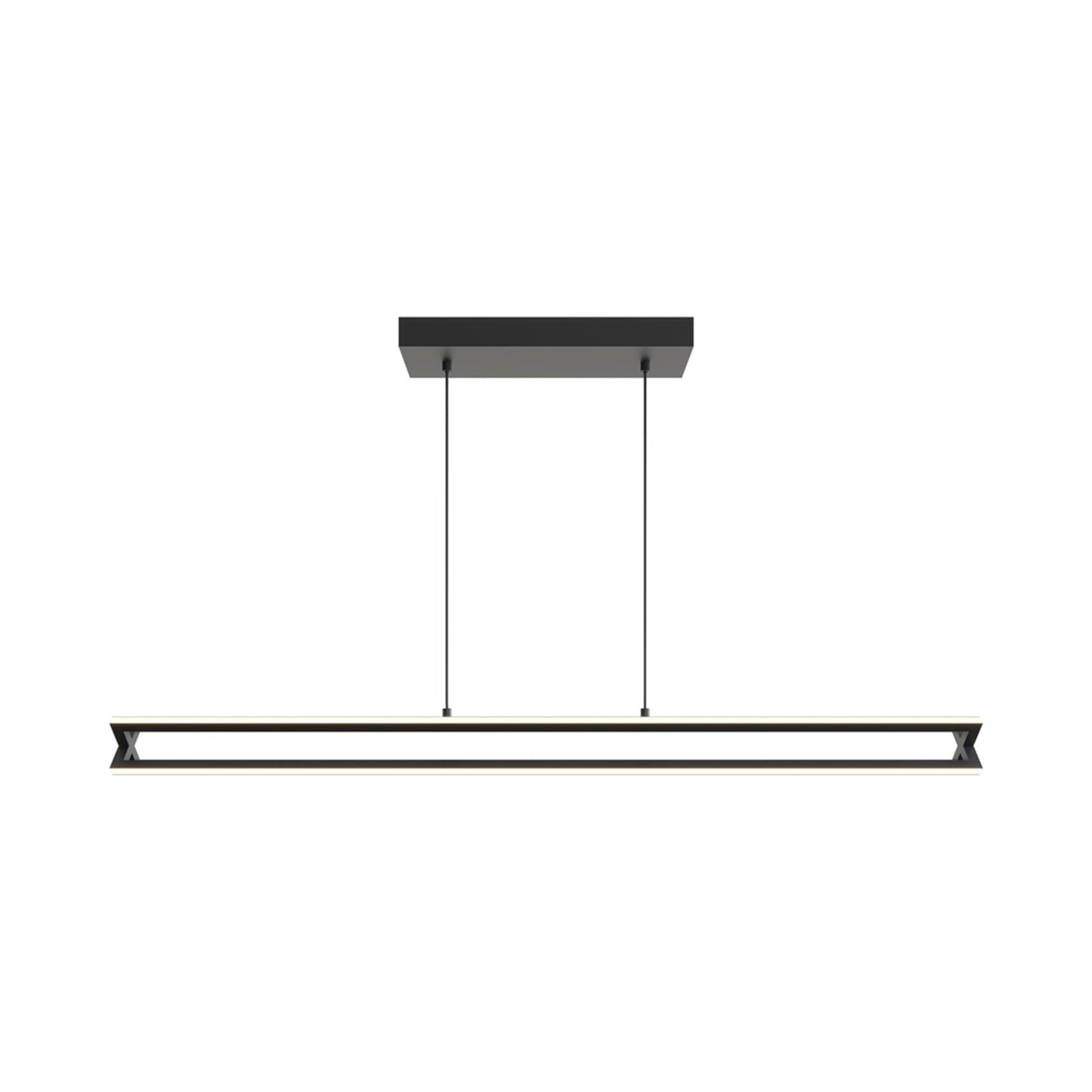Cass Linear LED Pendant Light in Black.