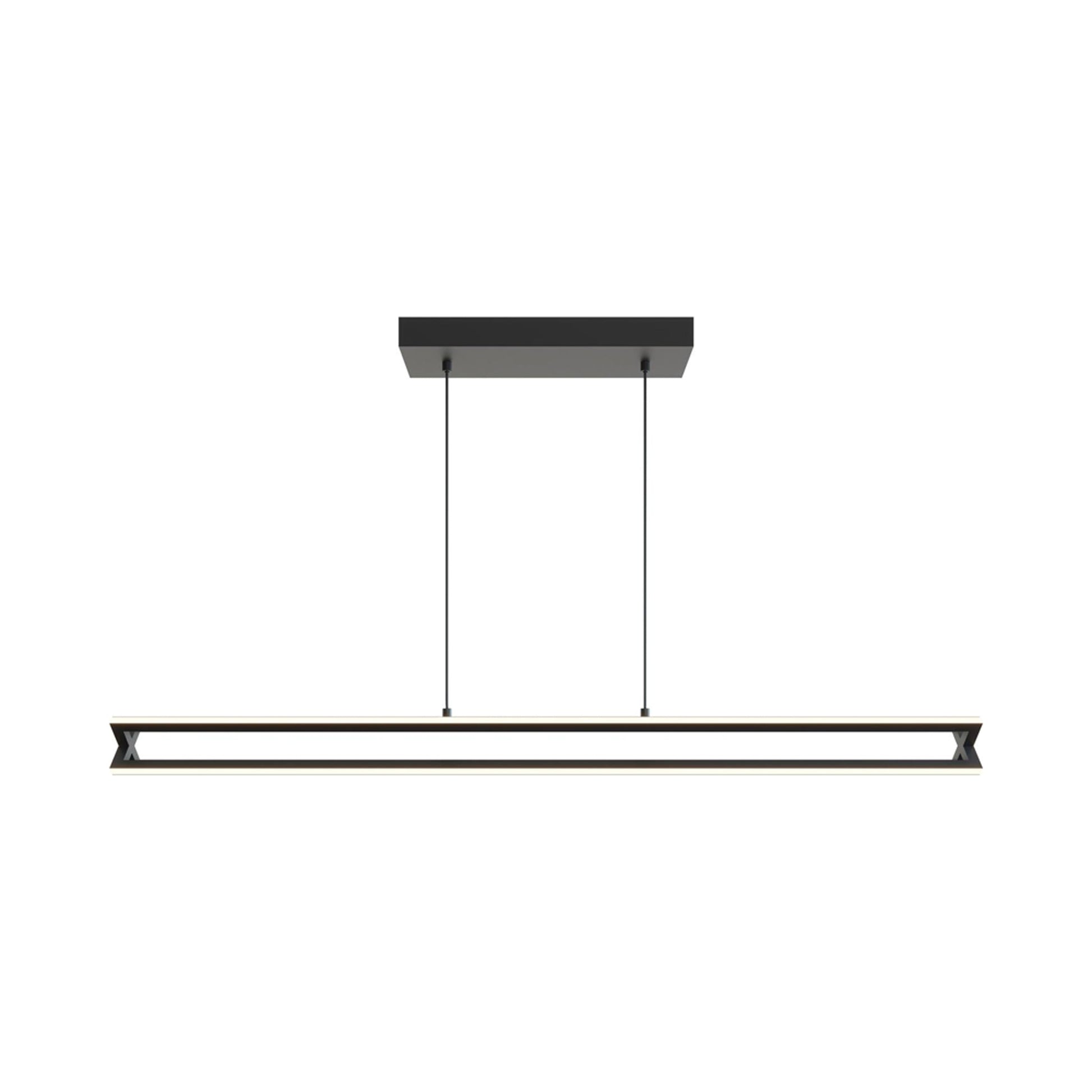 Cass Linear LED Pendant Light in Black.