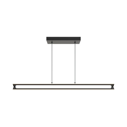 Cass Linear LED Pendant Light in Black.