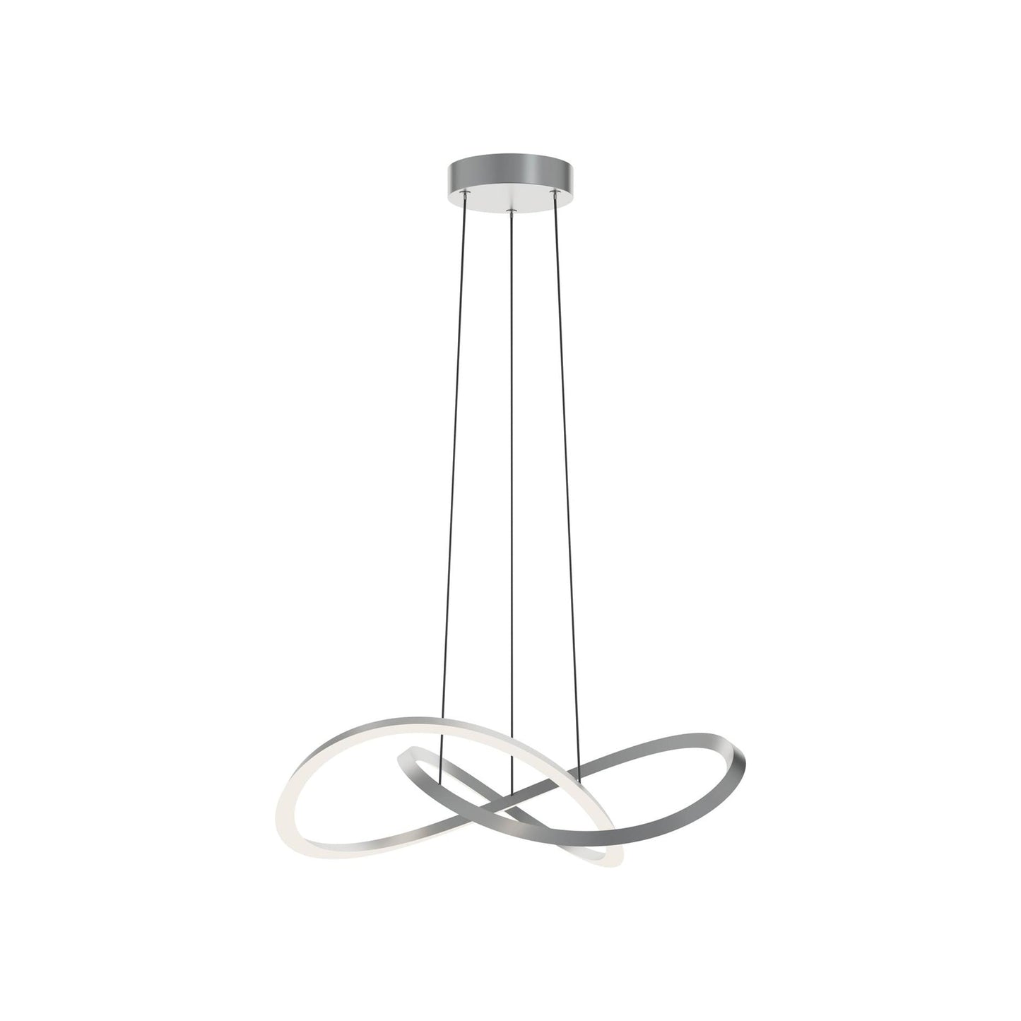 Celeste LED Pendant Light in Satin Nickel (23.63-Inch).